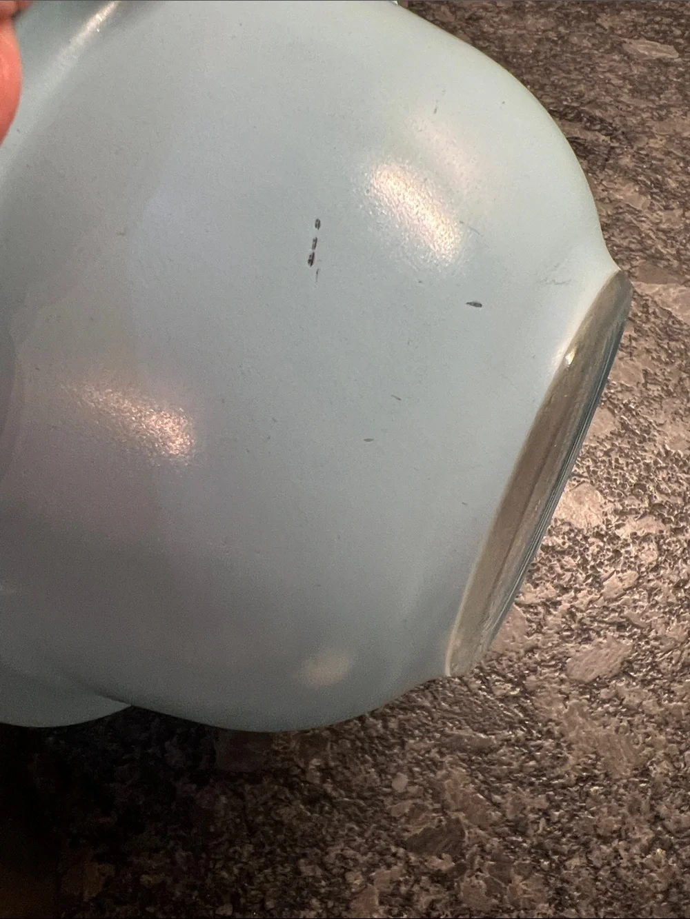 Vintage 1 ltr 322 Pyrex Robin egg Blue Glass Bowl.